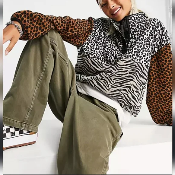 Vans patchwork sweater cheap